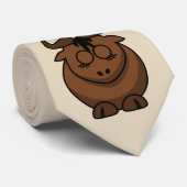 Cravate Personnaliser Cute Gnu (Roulé)