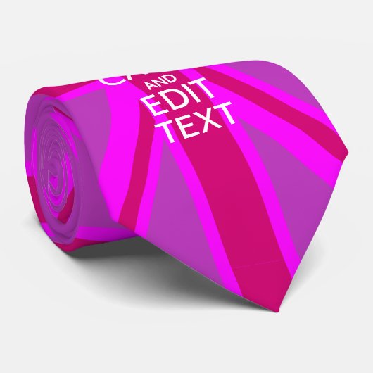 Cravate Personnaliser du calme Modifier le texte sur l'uni (Roulé)