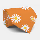 Cravate Personnaliser Fête des Fleurs de Chamomille (Roulé)