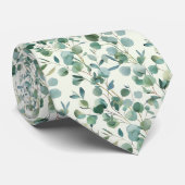 Cravate Personnaliser l'aquarelle Eucalyptus (Roulé)