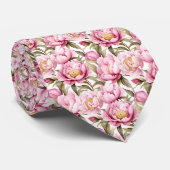 Cravate Personnaliser l'aquarelle rose pâle (Roulé)