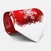 Cravate Personnaliser Noël rouge (Roulé)