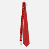 Cravate Personnaliser Noël rouge (Dos)