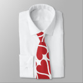 Cravate Personnaliser Red Hearts (Attaché)