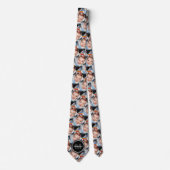 Cravate Personnaliser Votre deux motif photo Monogramme pe (Devant)