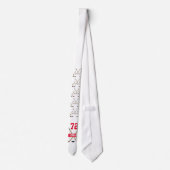 Cravate Personnalized Hockey Player Number Red (Dos)