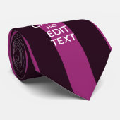 Cravate Personnalized KEEP CALM and Your Text on Pink (Roulé)