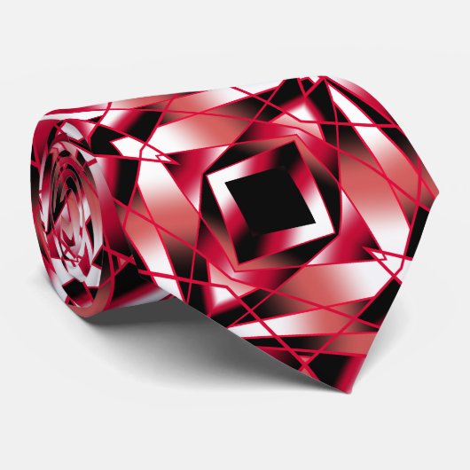 Cravate Perspective de puissance rouge Couleur dégradée Ar (Roulé)