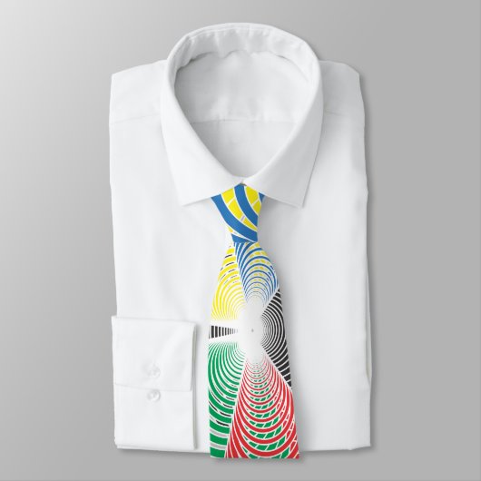Cravate Perspective olympique de cercles (Attaché)