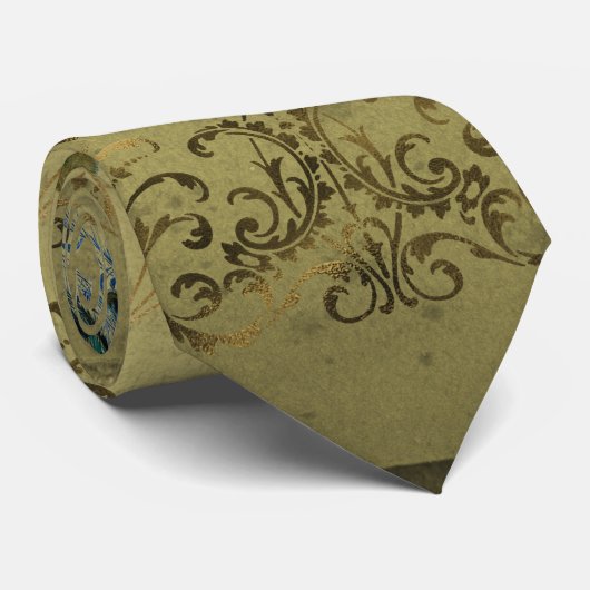 Cravate Pétac avec fleurs (Roulé)