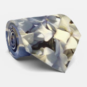 Cravate Pétales bleus d'hortensia de lavande (Roulé)