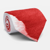 Cravate Pétales de fleurs rouges (Roulé)