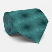 Cravate Pétales en Turquoise (Roulé)