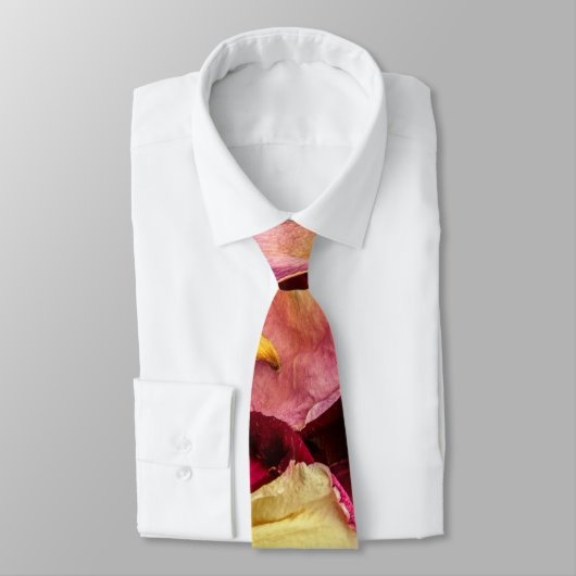 Cravate Pétales roses (Attaché)