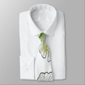 Cravate Pétales verts (Attaché)