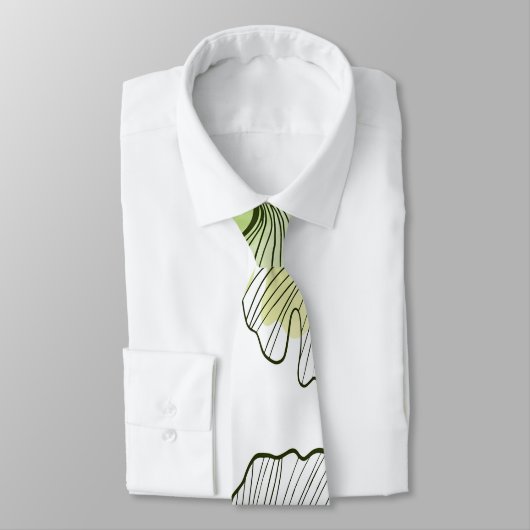 Cravate Pétales verts (Attaché)