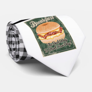 Cravate Petit déjeuner rétro Bagel Necktie
