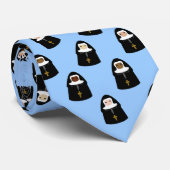 Cravate Petit motif mignon de nonne (Roulé)