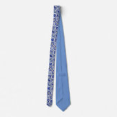 Cravate Petite apparence Delft bleu & blanc tuiles holland (Dos)
