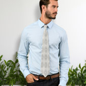 Cravate Petite florale blanche tombée au motif rural