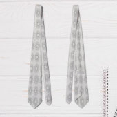 Cravate Petite florale blanche tombée au motif rural