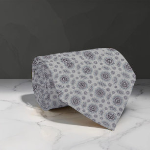 Cravate Petite florale blanche tombée au motif rural