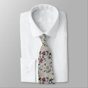 Cravate petites fleurs