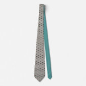 Cravate Petites Fleurs Noires Floral (Devant)