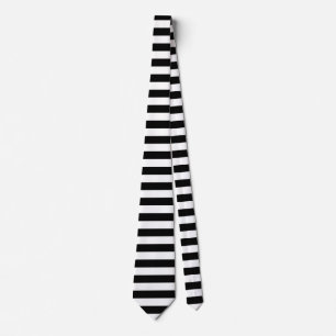 Cravate Petites rayures horizontales noires