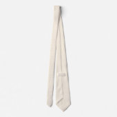 Cravate Petits points sur un fond beige (Dos)