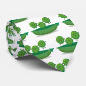 Cravate Petits pois sauteurs en pod dessin animé illustrat (Roulé)