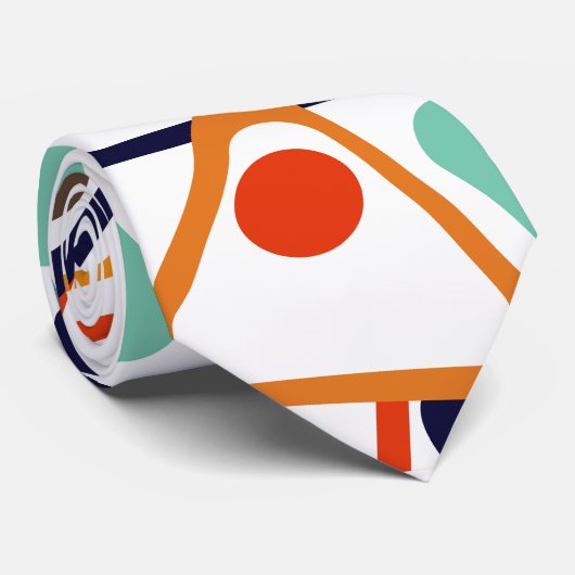 Cravate Petits triangles les années 70 (Roulé)