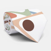 Cravate Petits Triangles Pastel (Roulé)