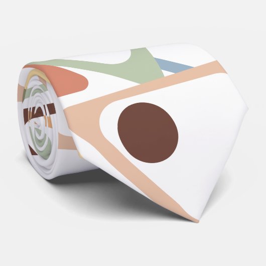 Cravate Petits Triangles Pastel (Roulé)