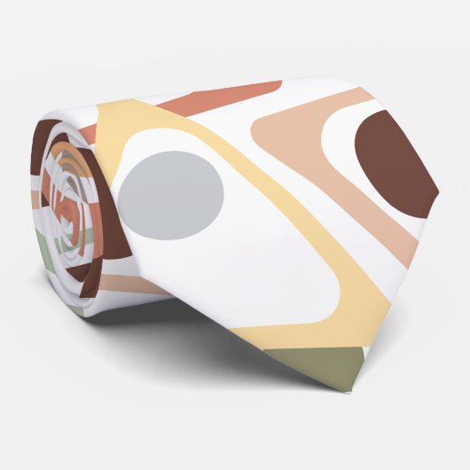 Cravate Petits Triangles Pastel (Roulé)