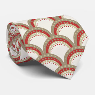 Cravate Pétoncles pointillés, Couleurs automnales, crème, 