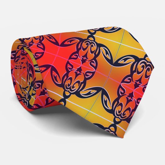 Cravate pétroglyphe tortue (Roulé)