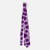 Cravate Pétunias pourpres et blancs (Dos)