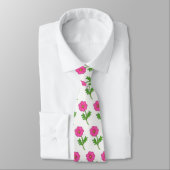 Cravate Pétunias roses (Attaché)