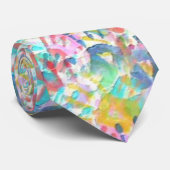 Cravate peu commune de Handprints de l'enfant (Roulé)