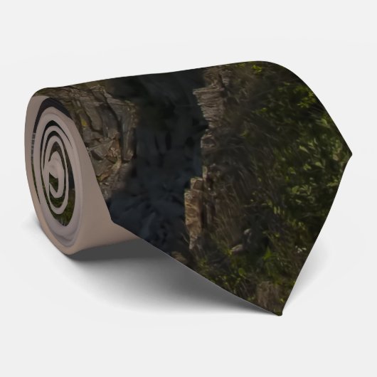 Cravate Phare dans une tempête (Roulé)