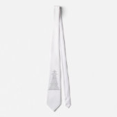 Cravate phare forme poème chrétien (Devant)