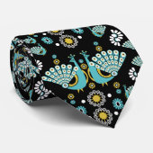 Cravate Pheasers Peacock Art (Roulé)