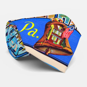 Cravate Philadelphie Pennsylvanie PA Grande lettre carte p
