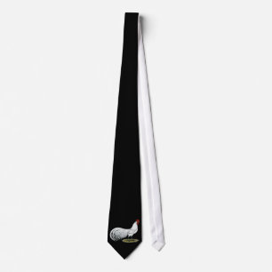 Cravate Phoenix :  Coq blanc