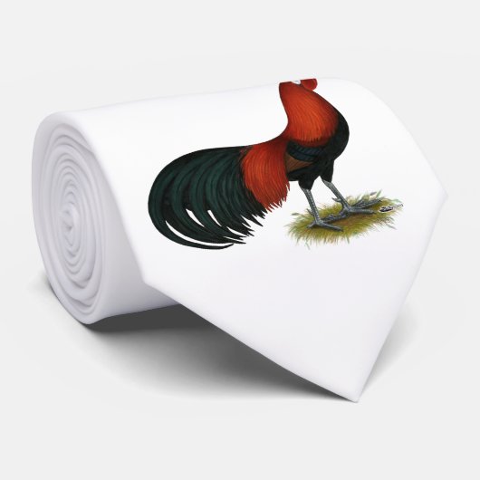 Cravate Phoenix : Coq de rouge de BB (Roulé)