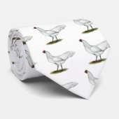 Cravate Phoenix : Hen blanc (Roulé)
