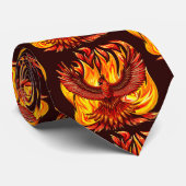 Cravate Phoenix mythologique immortelle Créature (Roulé)