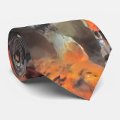 Cravate Photo artistique d'étang de Koi (Roulé)