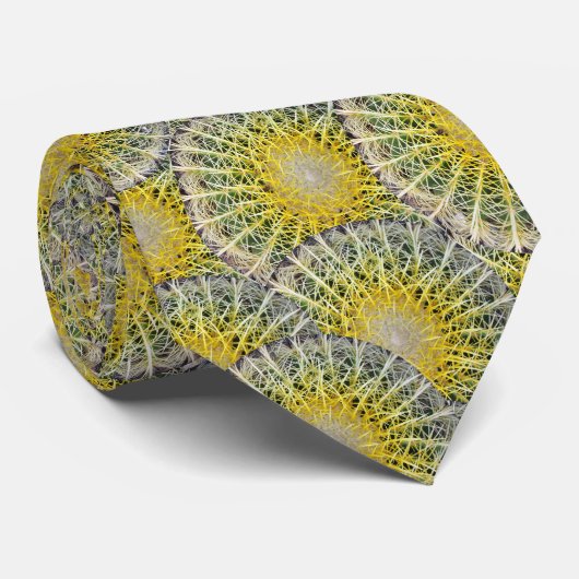 Cravate Photo botanique d'usine de cactus de globe (Roulé)